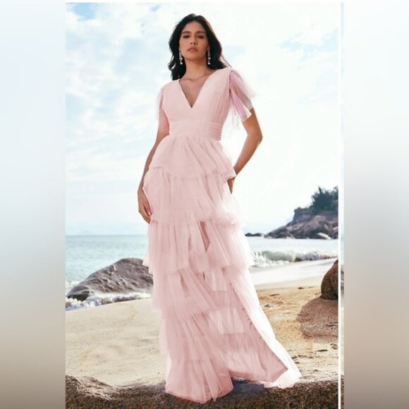 Dresses & Skirts - Pink Tulle A-Line Tiered Dress Size2 NWOT